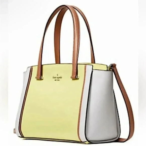 Kate Spade Large Tote Bag NWT Yellow Geraldine Retail $399 - Picture 2 of 7